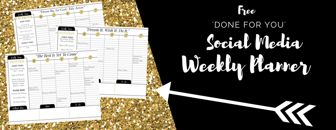 Done for you social media weekly planners 