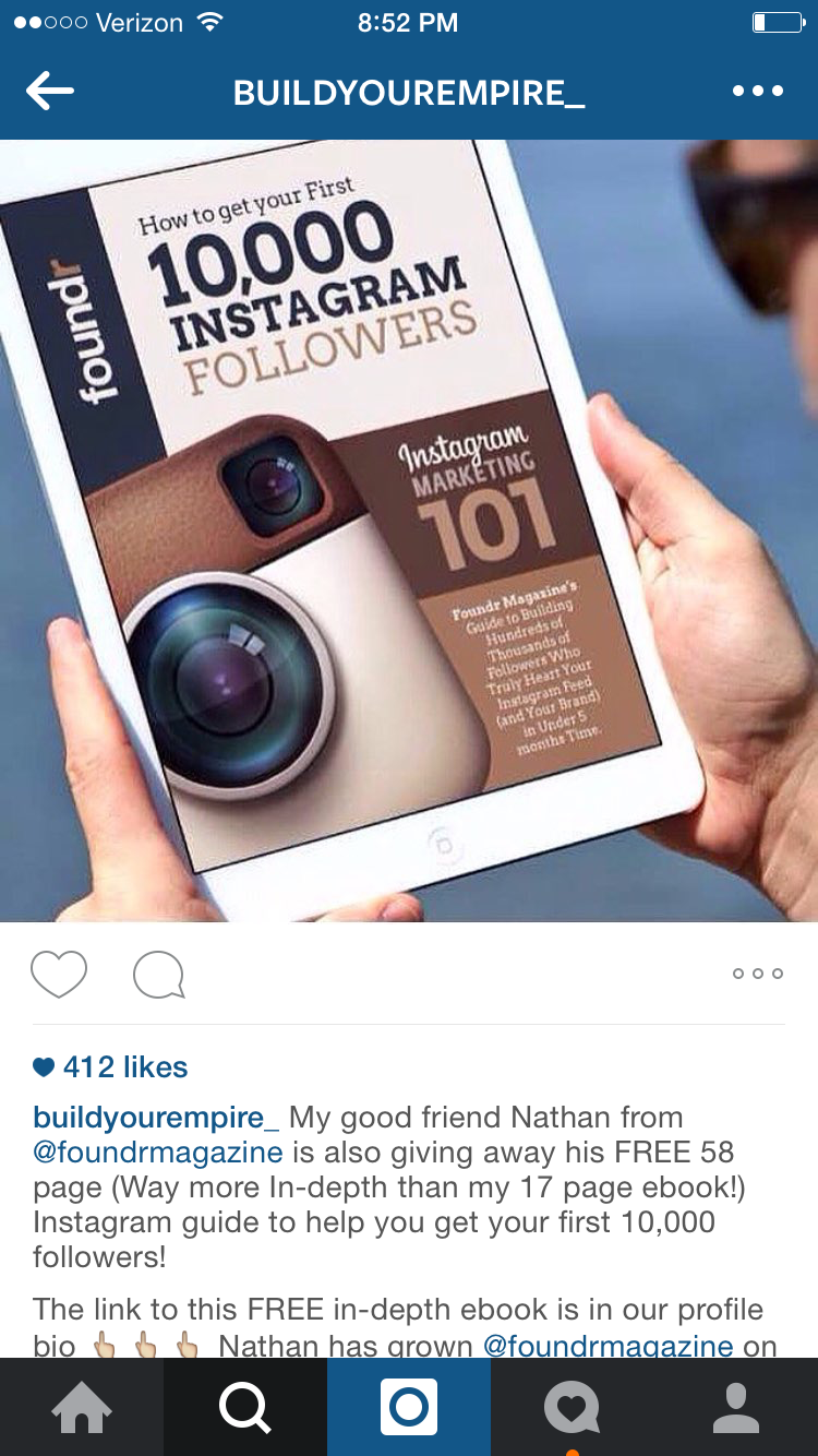 instagram newsletter promo
