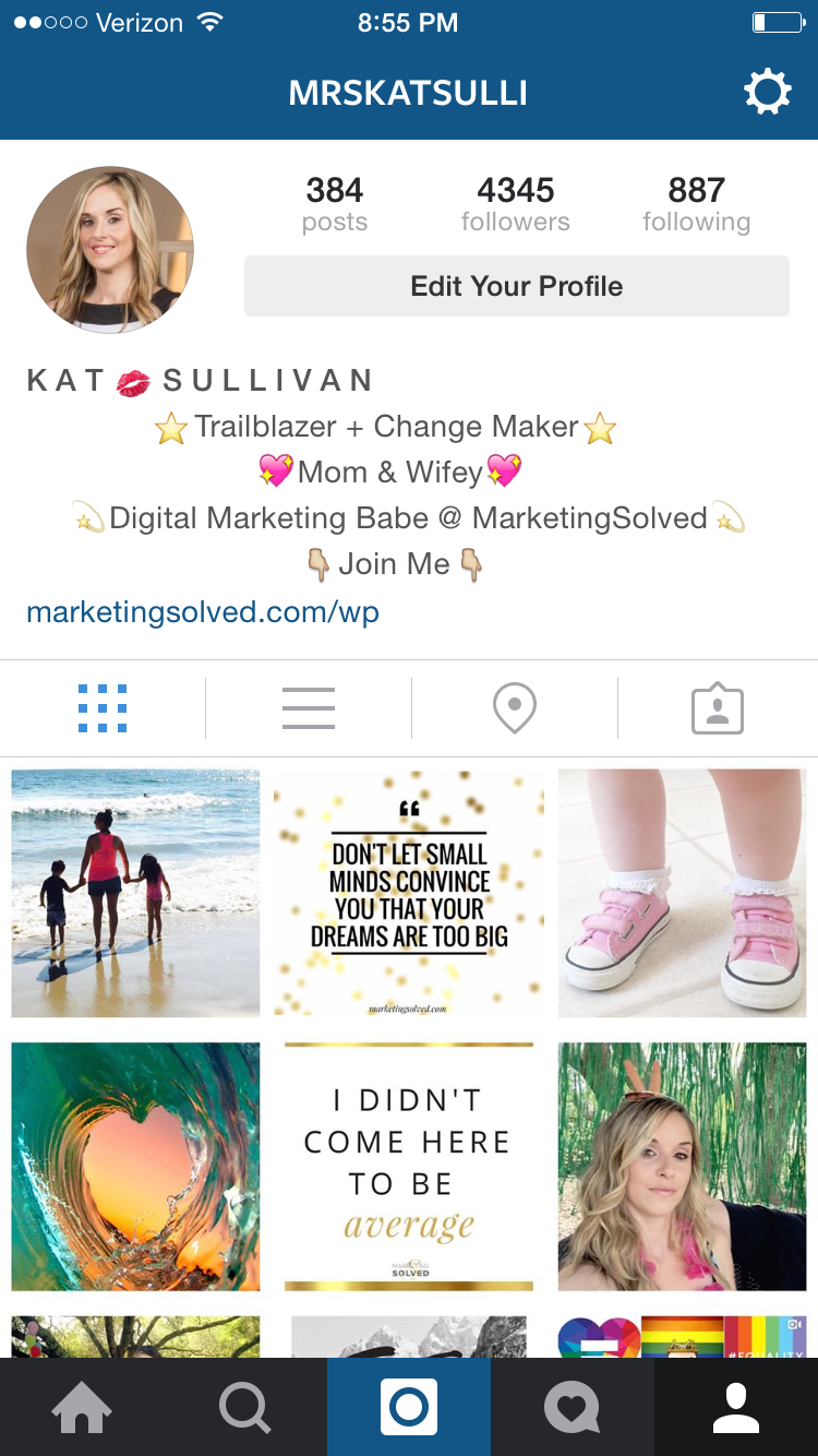 instagram newsletter bio - Marketing Solved