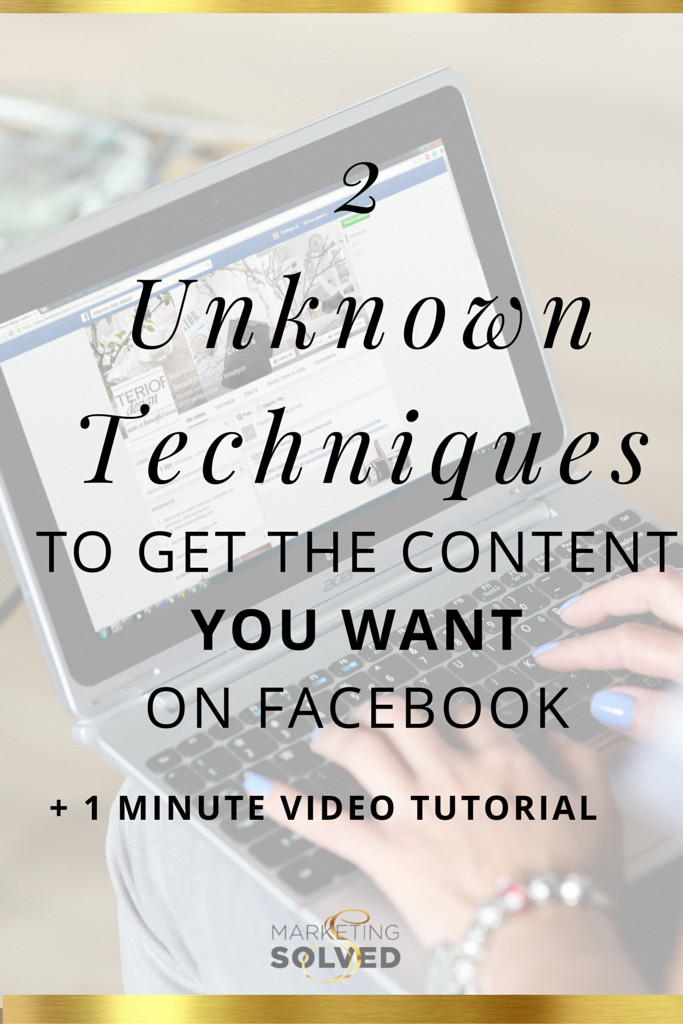 How to get content on Facebook