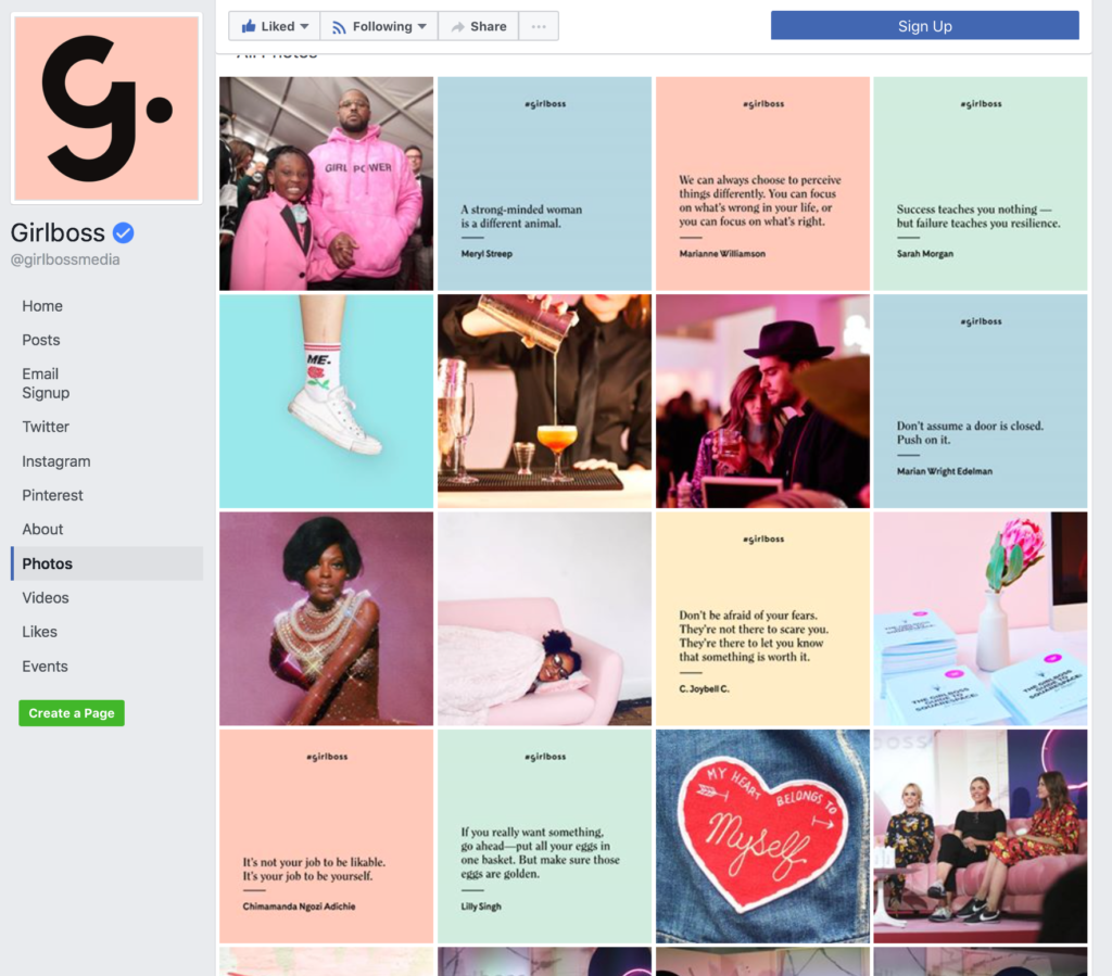 Girlboss Social Media Branded Graphics 