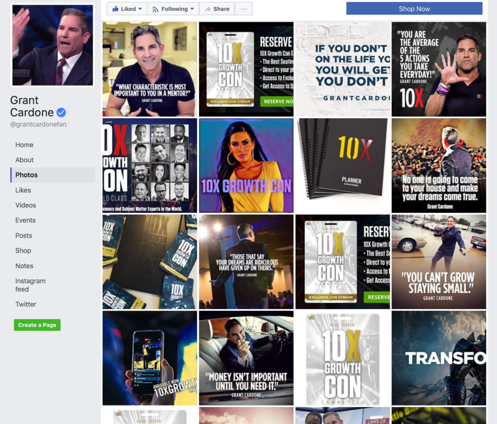 Grant Cardone Social Media Branded Graphics 