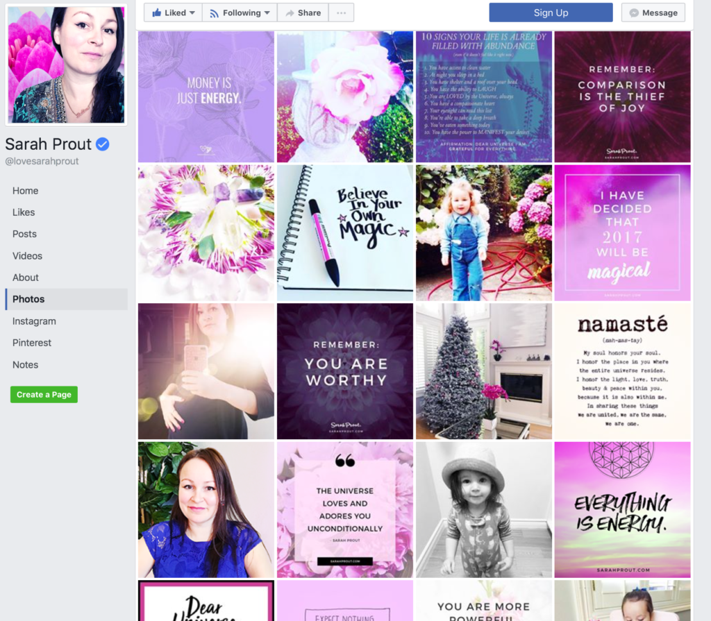 Sarah Prout Social Media Branding Graphics 