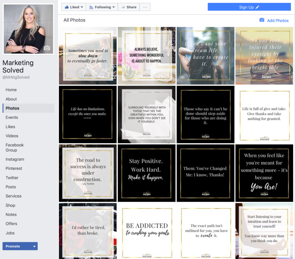 Marketing Solved Social Media Branded Graphics 