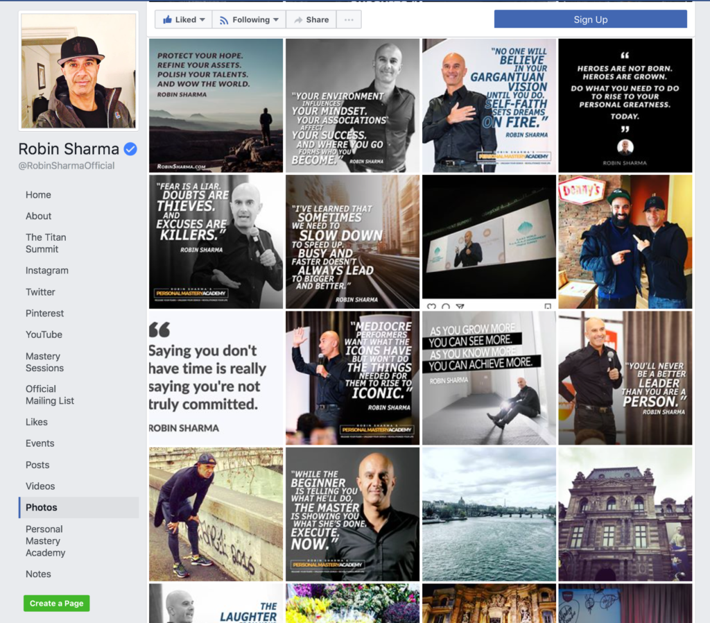 Robin Sharma Social Media Branded Graphics 