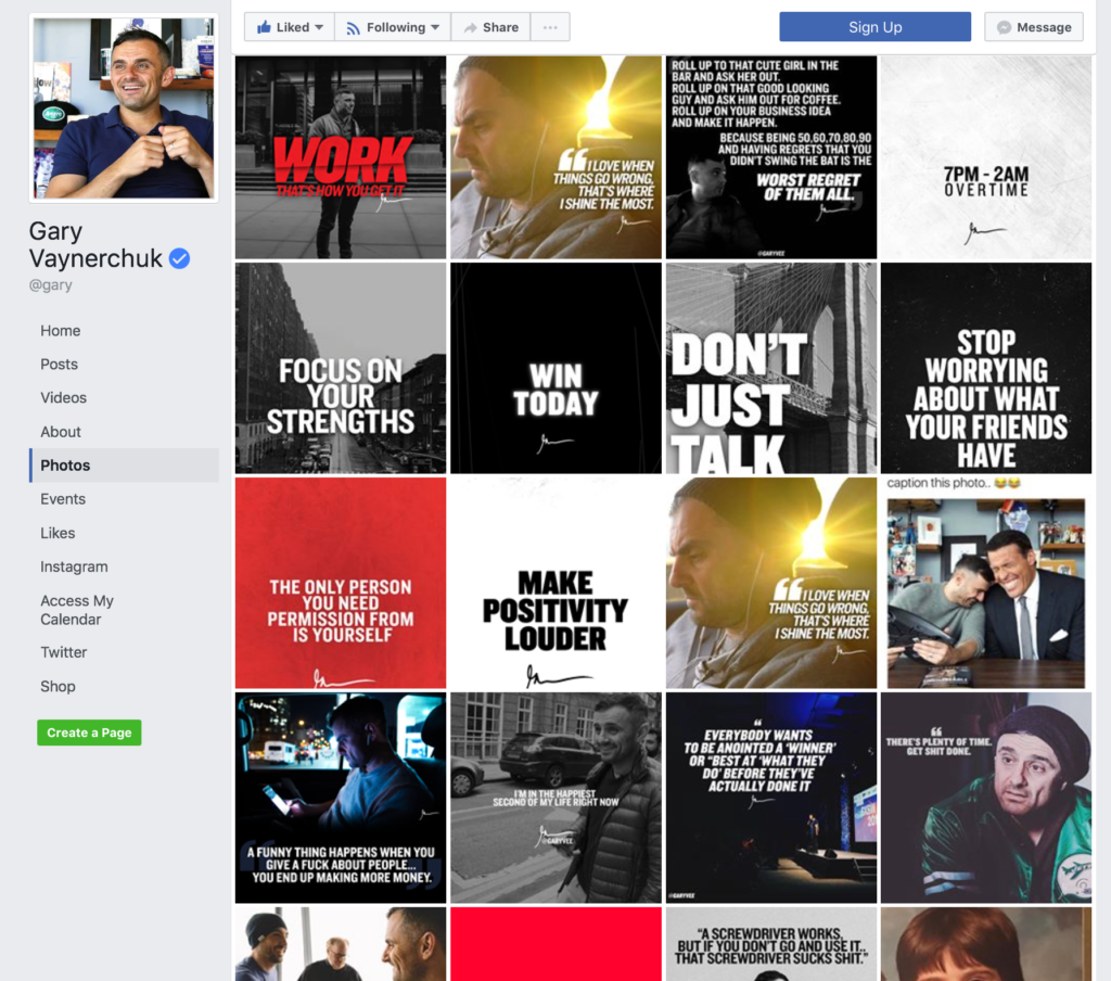 Gary Vaynerchuk Social Media Branded Graphics