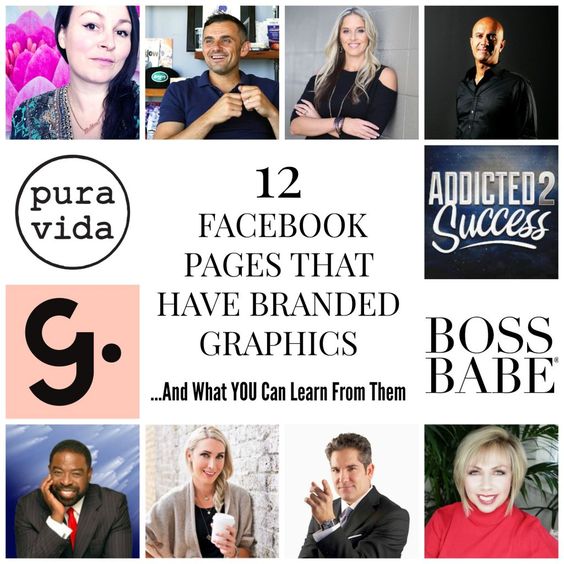 12 Facebook Pages That Have Branded Social Media Graphics And What You Can Learn From Them // Social Media Theme Ideas // Social Media Marketing // Social Media Graphics // Social Media Branding