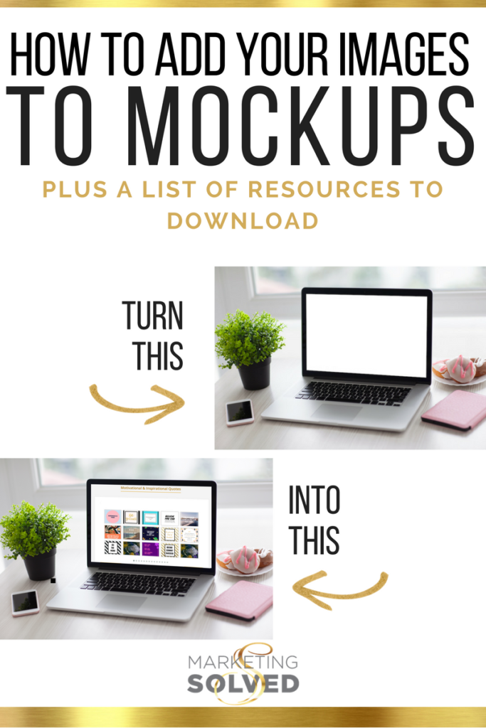 How to Insert Your Images on a MockUp & Customize Stock Photography