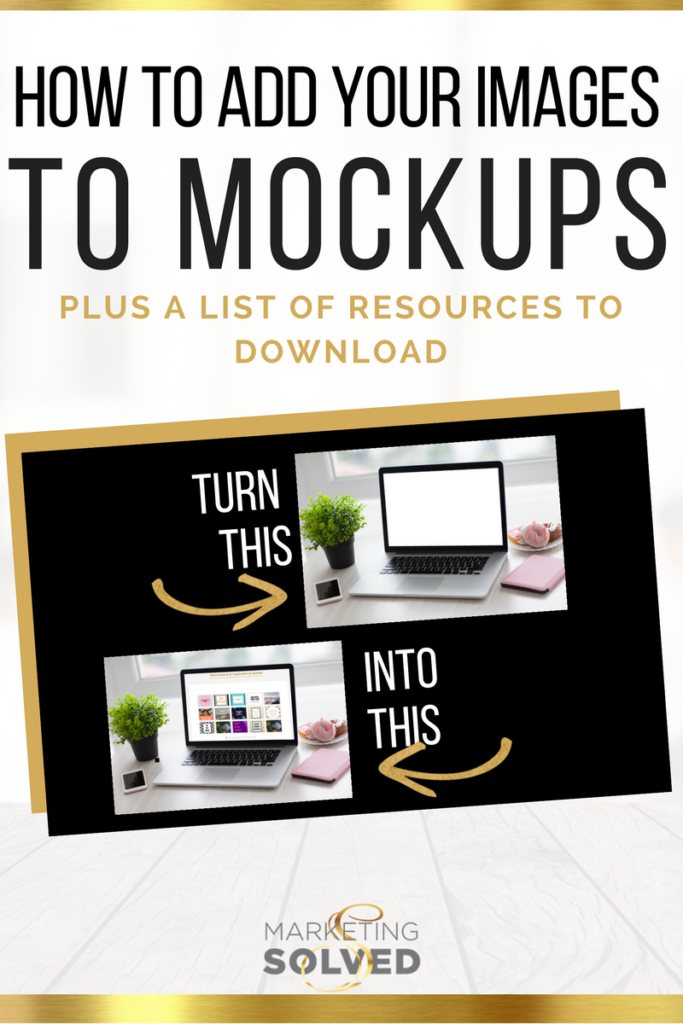 How to Insert Your Images on a MockUp & Customize Stock Photography