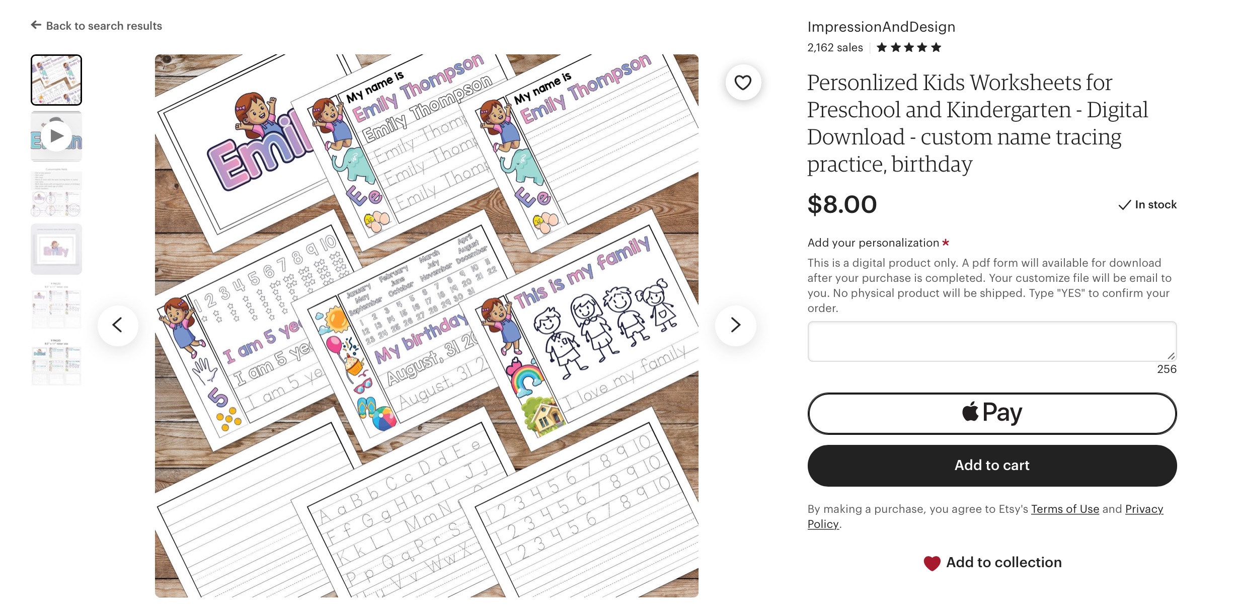 Selling Homework Worsheet Digital PRoducts 